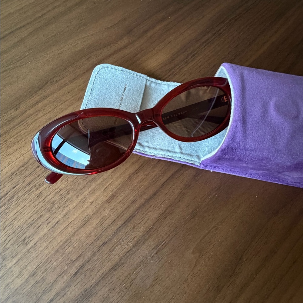 Crap Eyewear The Sweet Leaf sunglasses in Black Cherry